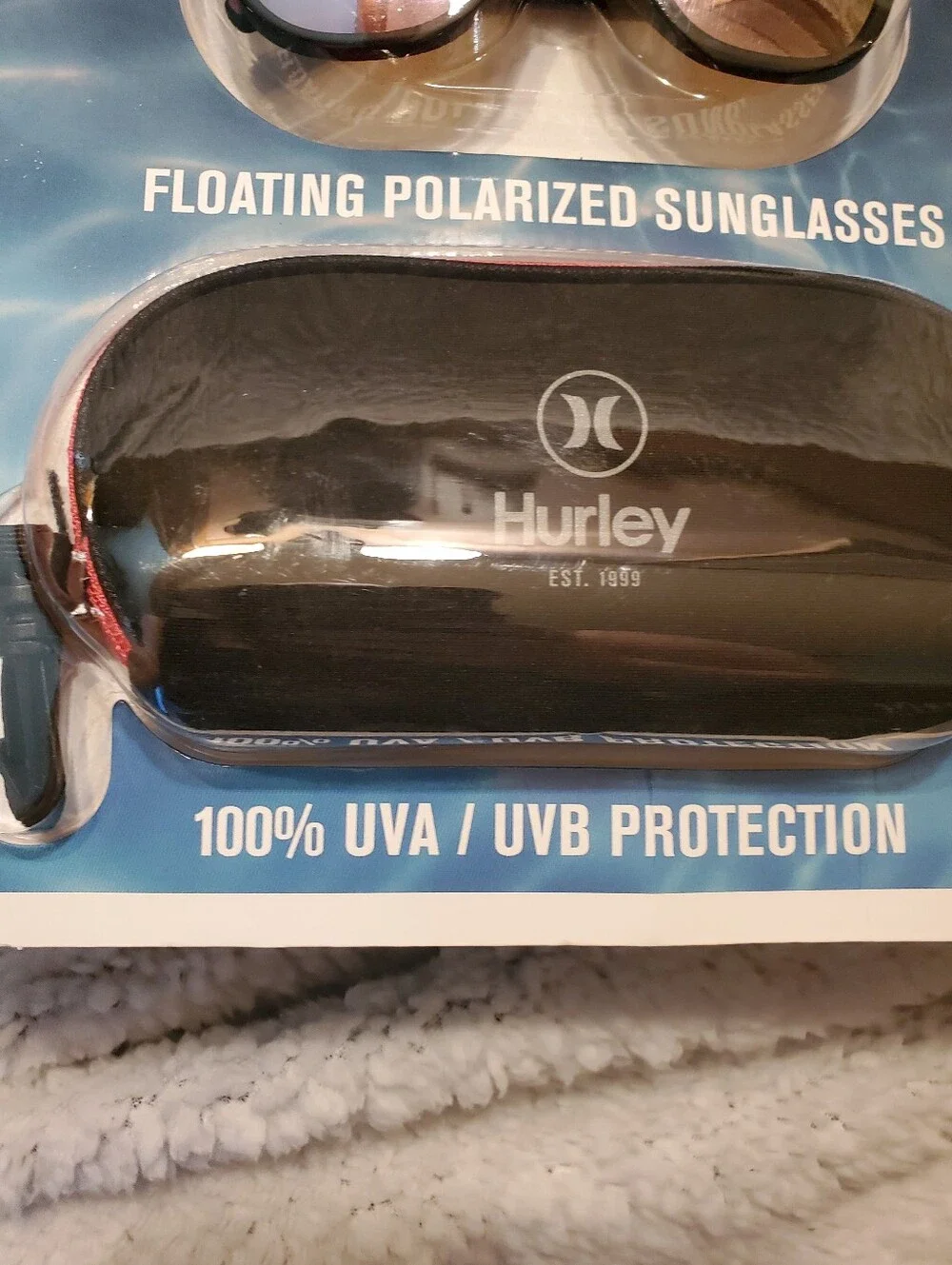 HURLEY Floating Polarized Sunglasses Men Women Sport Water Beach Shades & Case